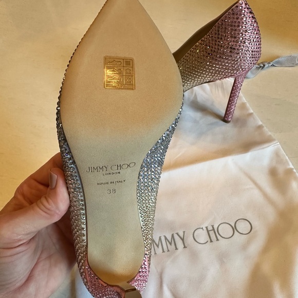 Jimmy Choo Romy 100 ZYV Sky Mix, size 38 (8) - Picture 9 of 10